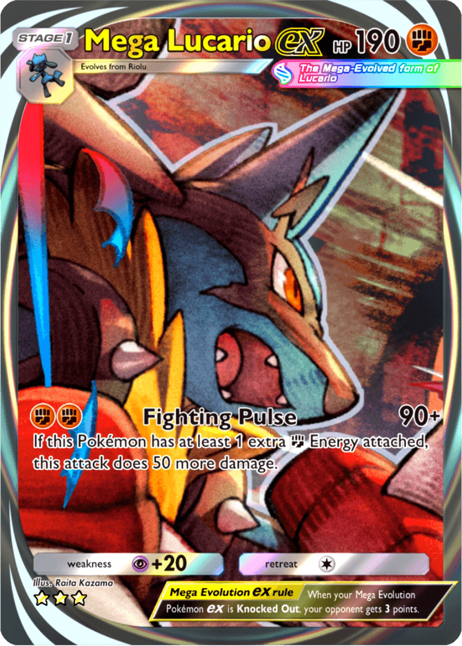 Mega Lucario ex - card B3-204 in Pokémon TCG Pocket