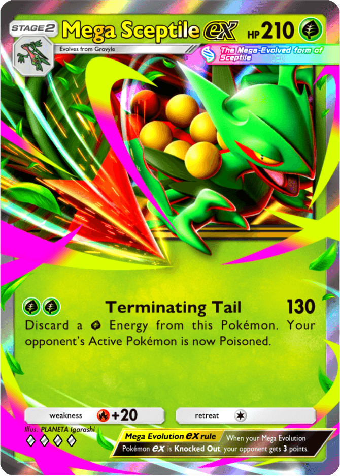 Mega Sceptile ex - card B3-008 in Pokémon TCG Pocket