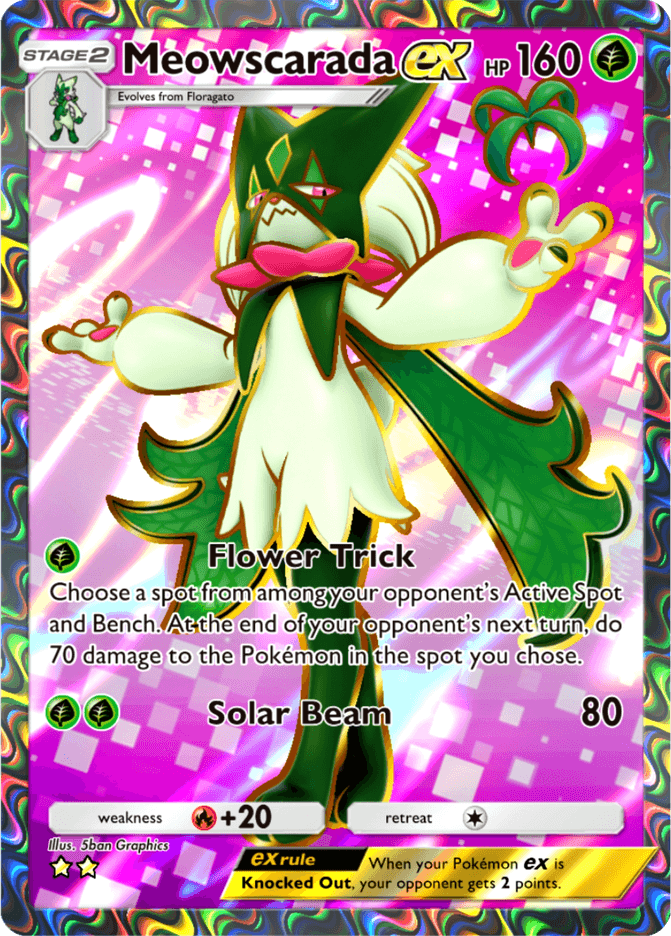 Meowscarada ex - card B2a-100 in Pokémon TCG Pocket