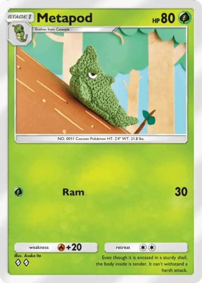 Metapod - card B3b-002 in Pokémon TCG Pocket