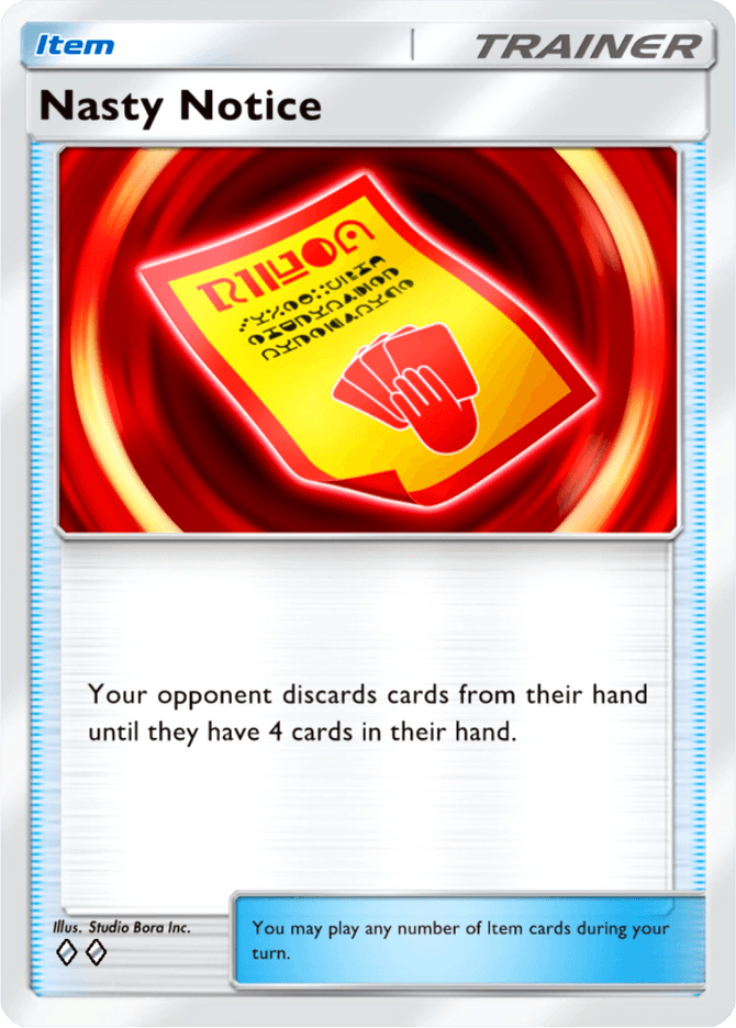 Nasty Notice - card B2b-065 in Pokémon TCG Pocket