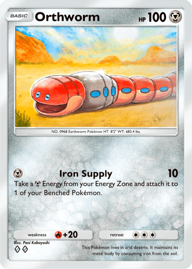 Orthworm - card B2a-077 in Pokémon TCG Pocket