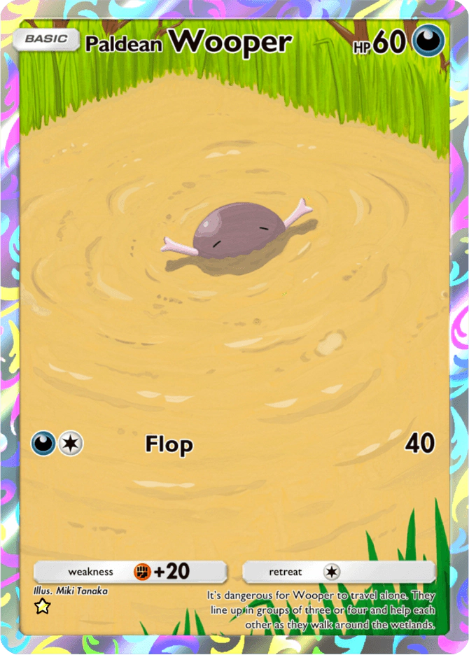 Paldean Wooper - card B2a-097 in Pokémon TCG Pocket