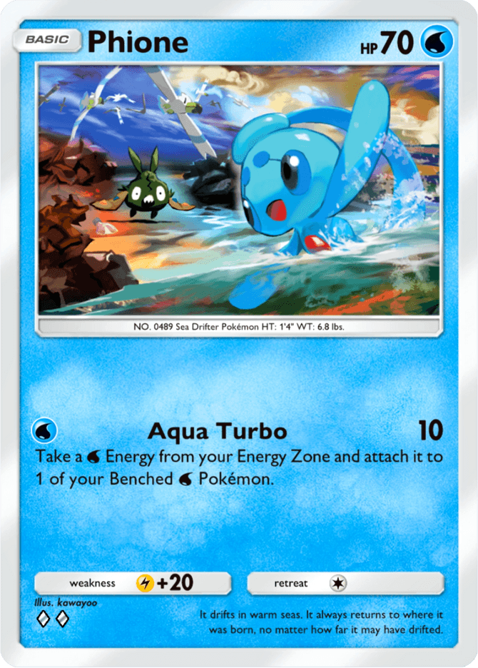 Phione - card B2b-021 in Pokémon TCG Pocket