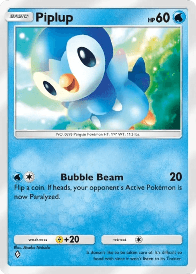 Piplup - card B3b-019 in Pokémon TCG Pocket
