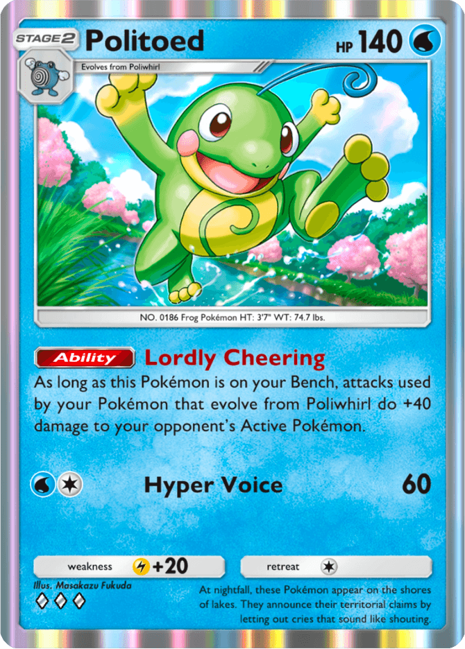 Politoed - card A4-040 in Pokémon TCG Pocket