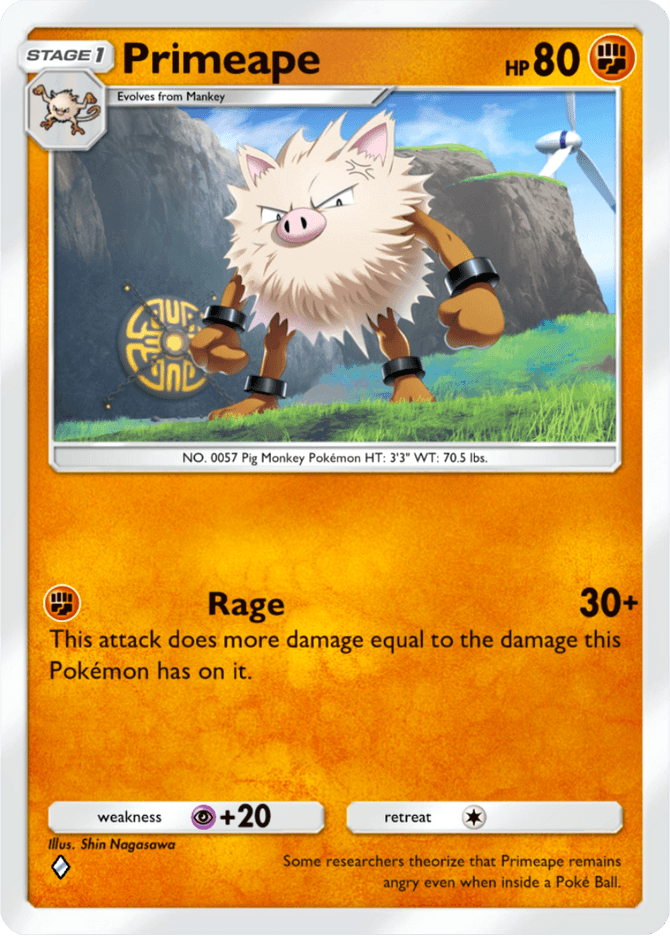 Primeape - card B2a-056 in Pokémon TCG Pocket