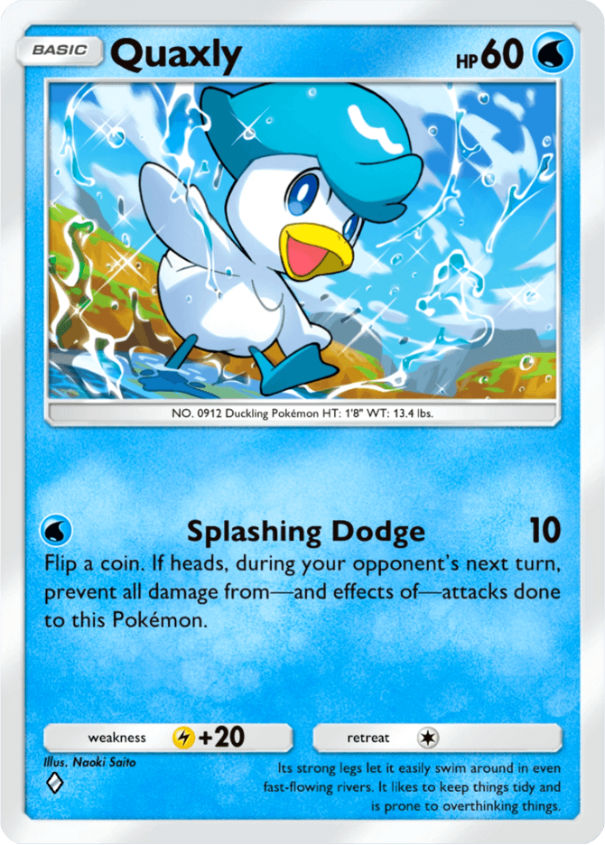 Quaxly - card B2a-022 in Pokémon TCG Pocket