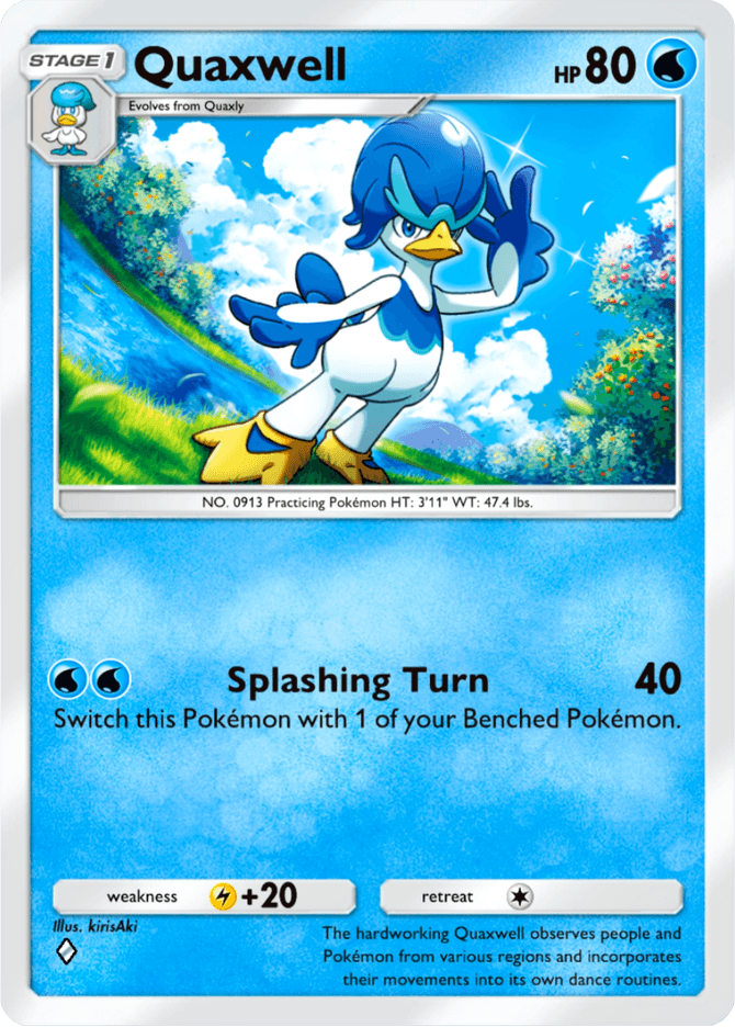 Quaxwell - card B2a-023 in Pokémon TCG Pocket