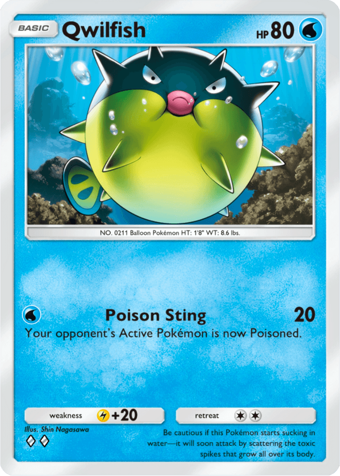 Qwilfish - card A4-053 in Pokémon TCG Pocket