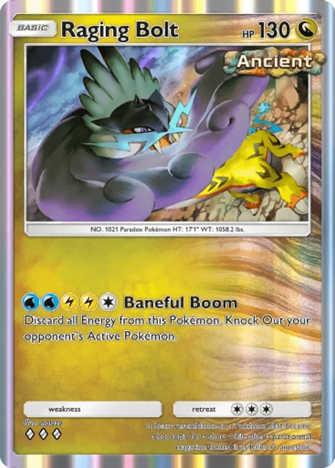 Raging Bolt - card B3a-055 in Pokémon TCG Pocket
