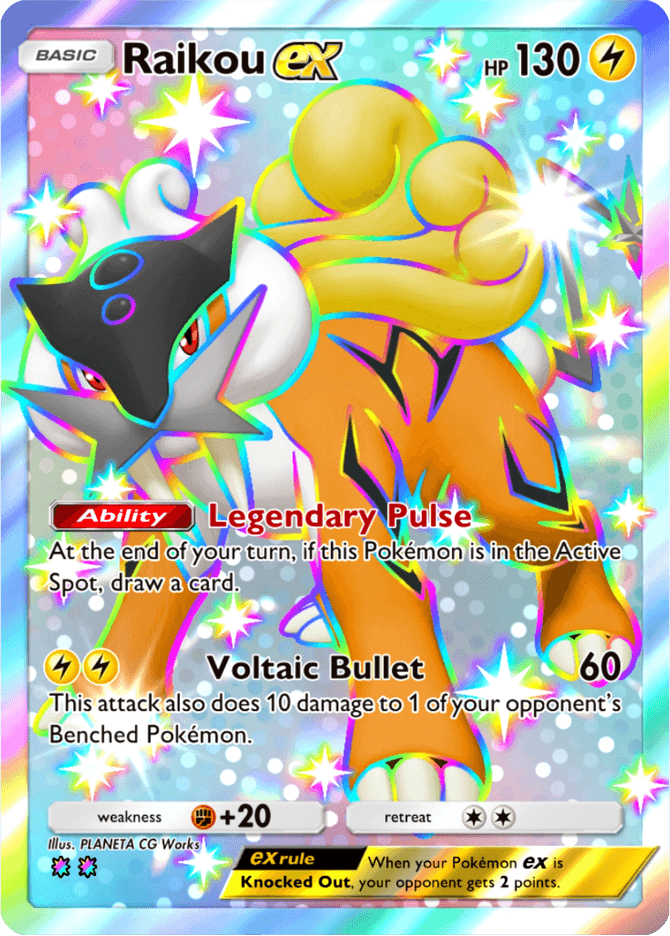 Raikou ex - card B2a-128 in Pokémon TCG Pocket