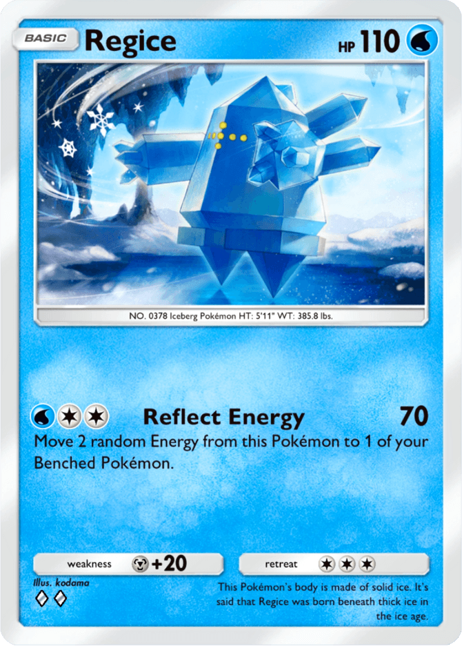 Regice - card B3-045 in Pokémon TCG Pocket