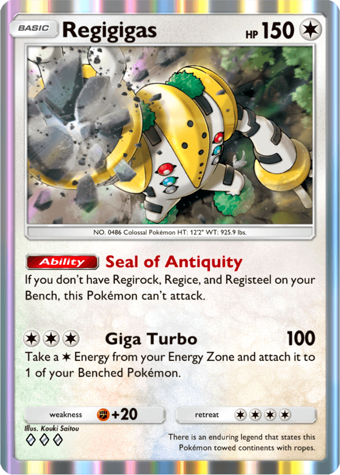Regigigas - card B3-134 in Pokémon TCG Pocket
