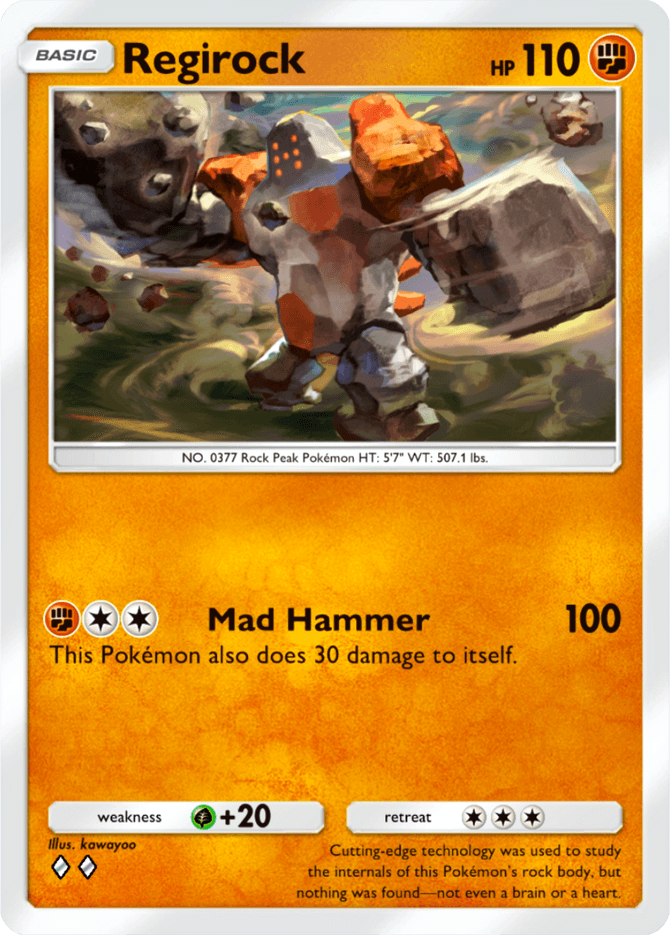 Regirock - card B3-077 in Pokémon TCG Pocket