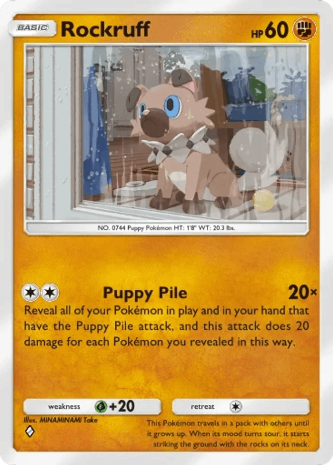Rockruff - card B3b-038 in Pokémon TCG Pocket