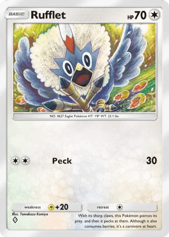 Rufflet - card B3a-062 in Pokémon TCG Pocket
