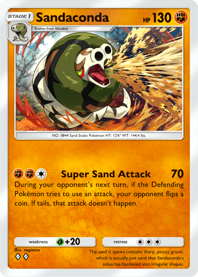 Sandaconda - card B3-096 in Pokémon TCG Pocket