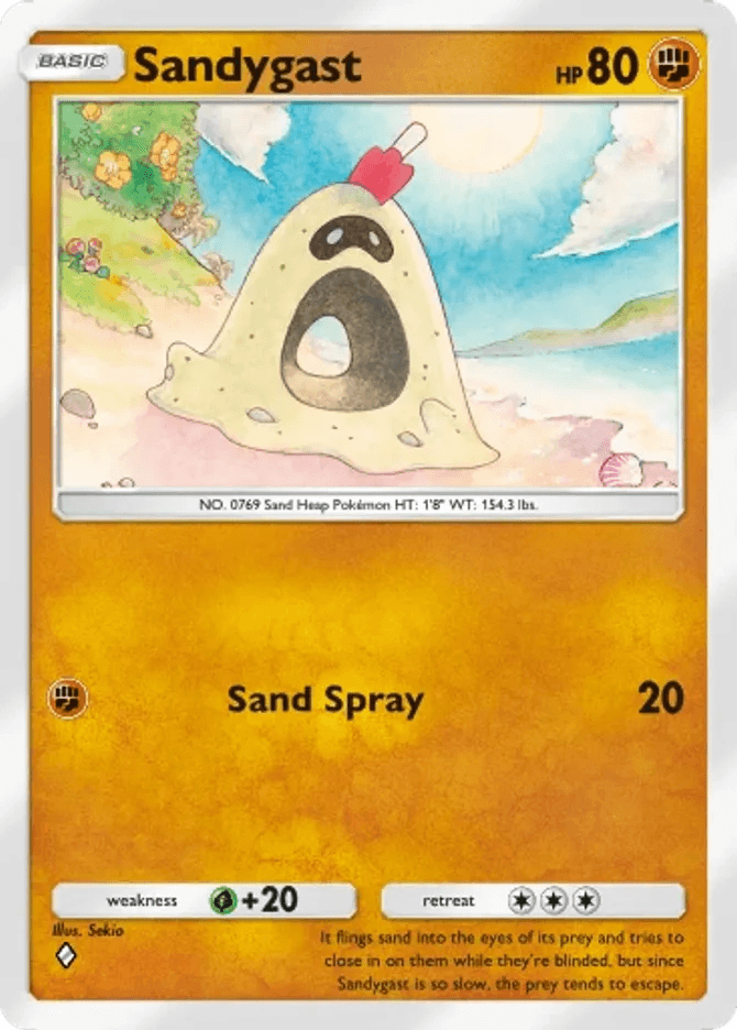 Sandygast - card B3b-039 in Pokémon TCG Pocket
