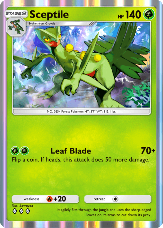 Sceptile - card B3-007 in Pokémon TCG Pocket