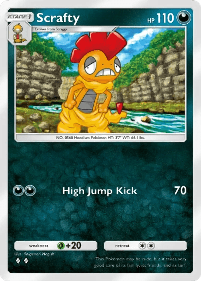 Scrafty - card B3b-045 in Pokémon TCG Pocket