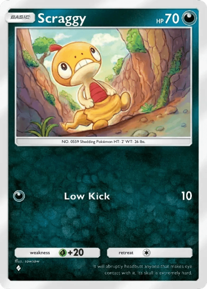 Scraggy - card B3b-044 in Pokémon TCG Pocket