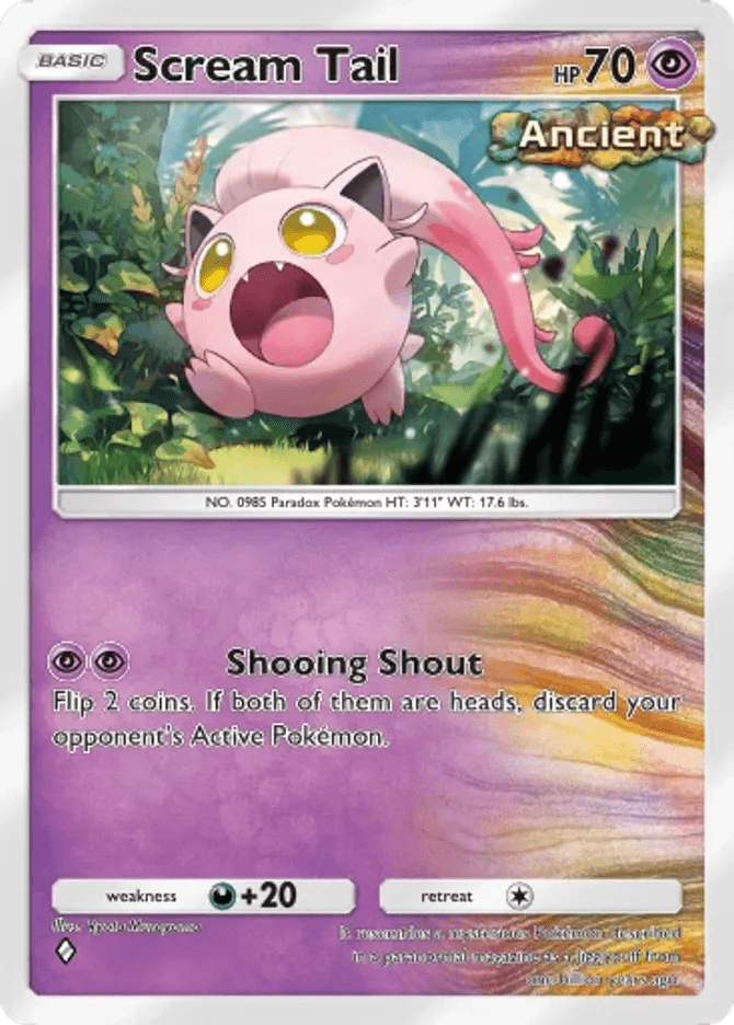 Scream Tail - card B3a-025 in Pokémon TCG Pocket