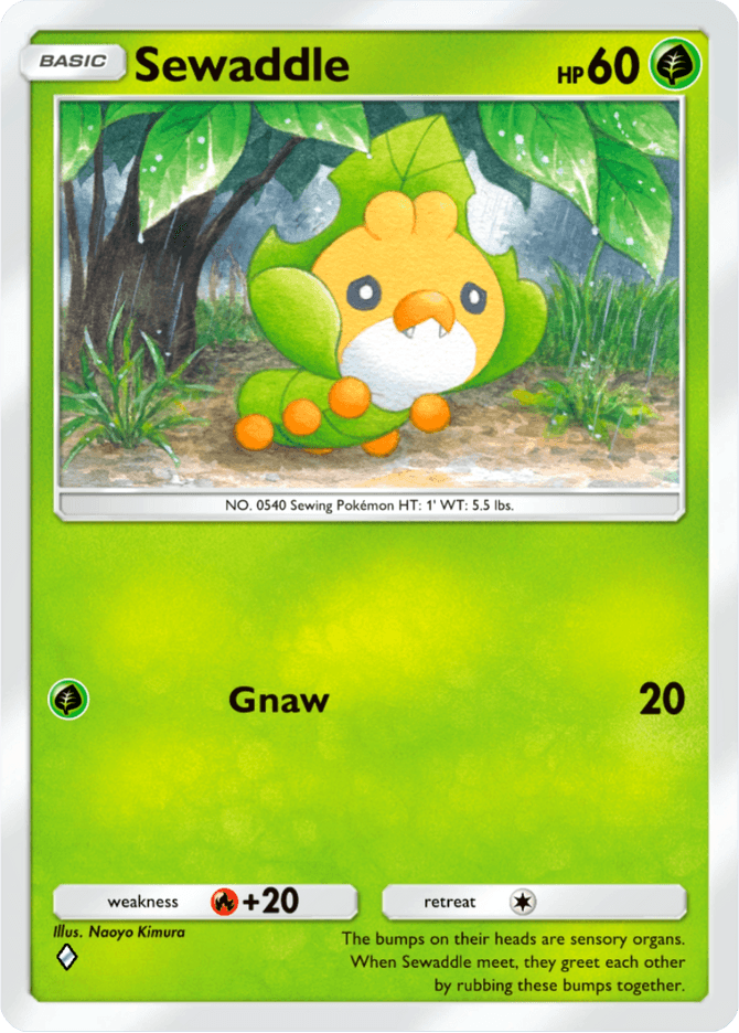 Sewaddle - card B3-015 in Pokémon TCG Pocket