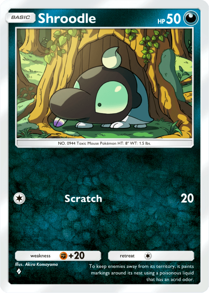 Shroodle - card B2a-069 in Pokémon TCG Pocket