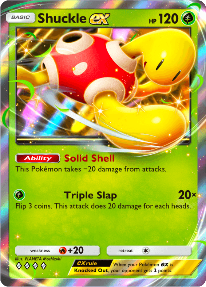 Shuckle ex - card A4-021 in Pokémon TCG Pocket