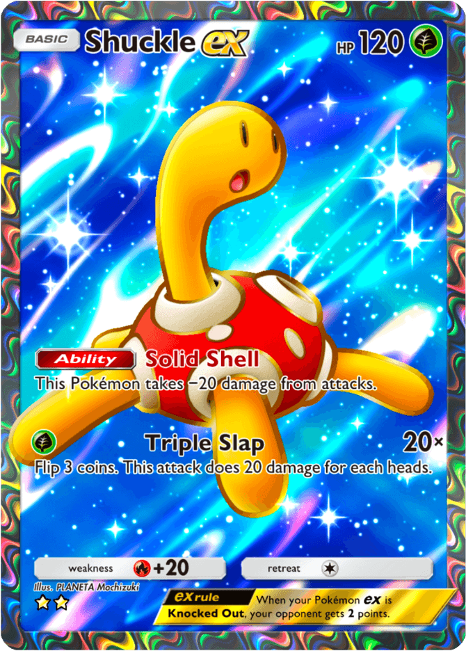 Shuckle ex - card A4-186 in Pokémon TCG Pocket