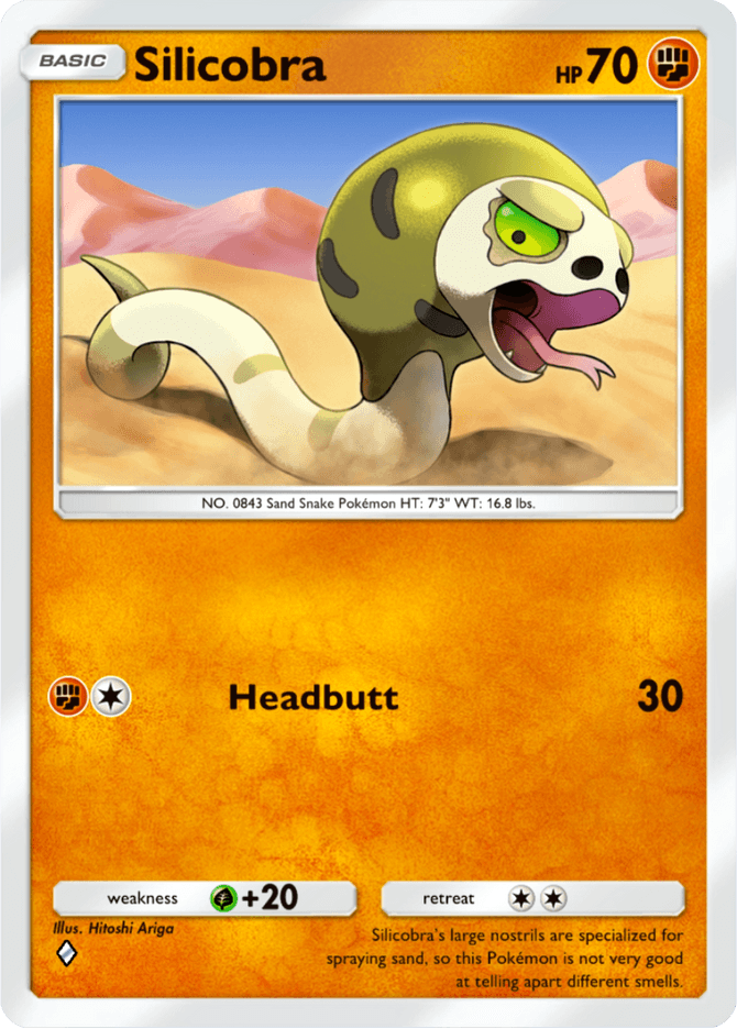 Silicobra - card B3-095 in Pokémon TCG Pocket