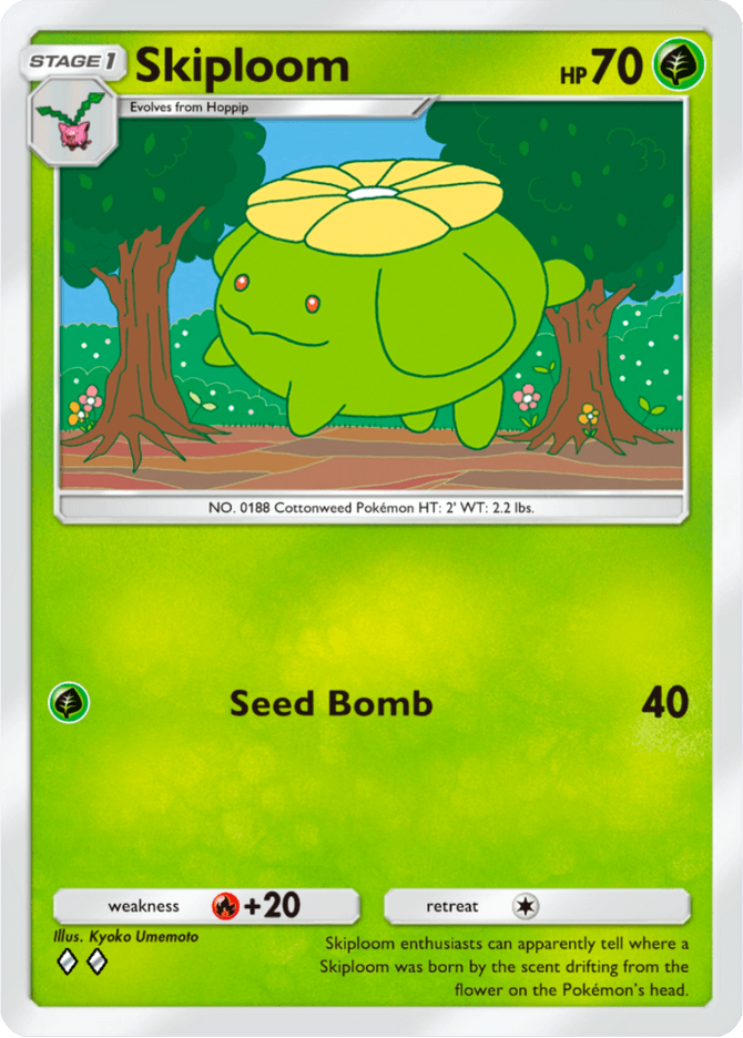 Skiploom - card A4-014 in Pokémon TCG Pocket