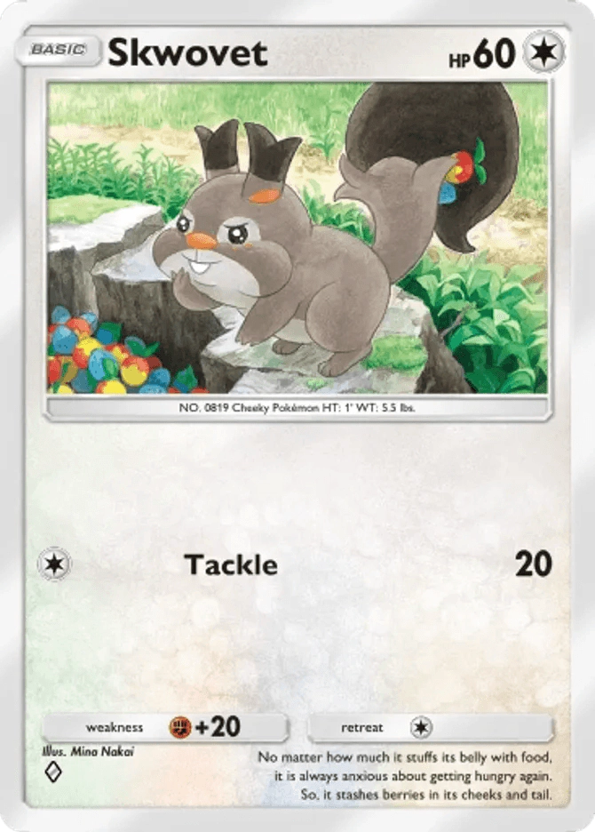 Skwovet - card B3b-062 in Pokémon TCG Pocket