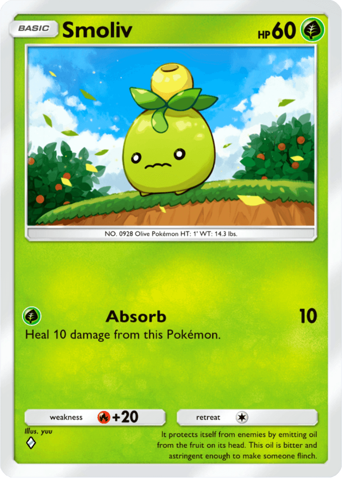 Smoliv - card B2a-007 in Pokémon TCG Pocket