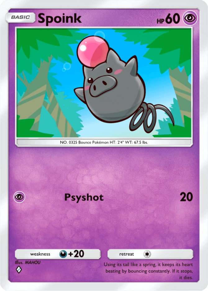 Spoink - card B2b-031 in Pokémon TCG Pocket