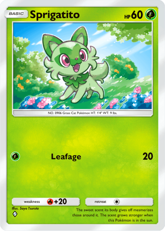 Sprigatito - card B2a-001 in Pokémon TCG Pocket