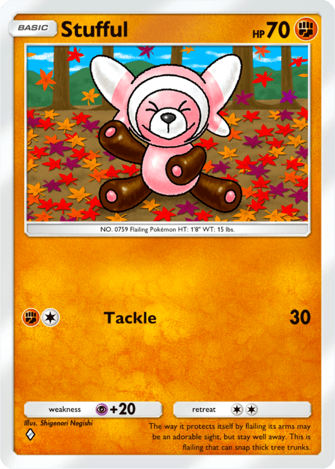 Stufful - card B3-090 in Pokémon TCG Pocket