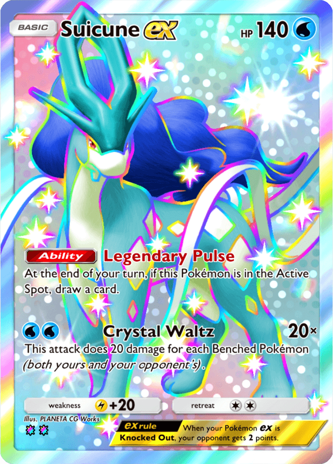 Suicune ex - card B2a-127 in Pokémon TCG Pocket