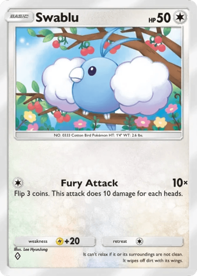 Swablu - card B3a-061 in Pokémon TCG Pocket