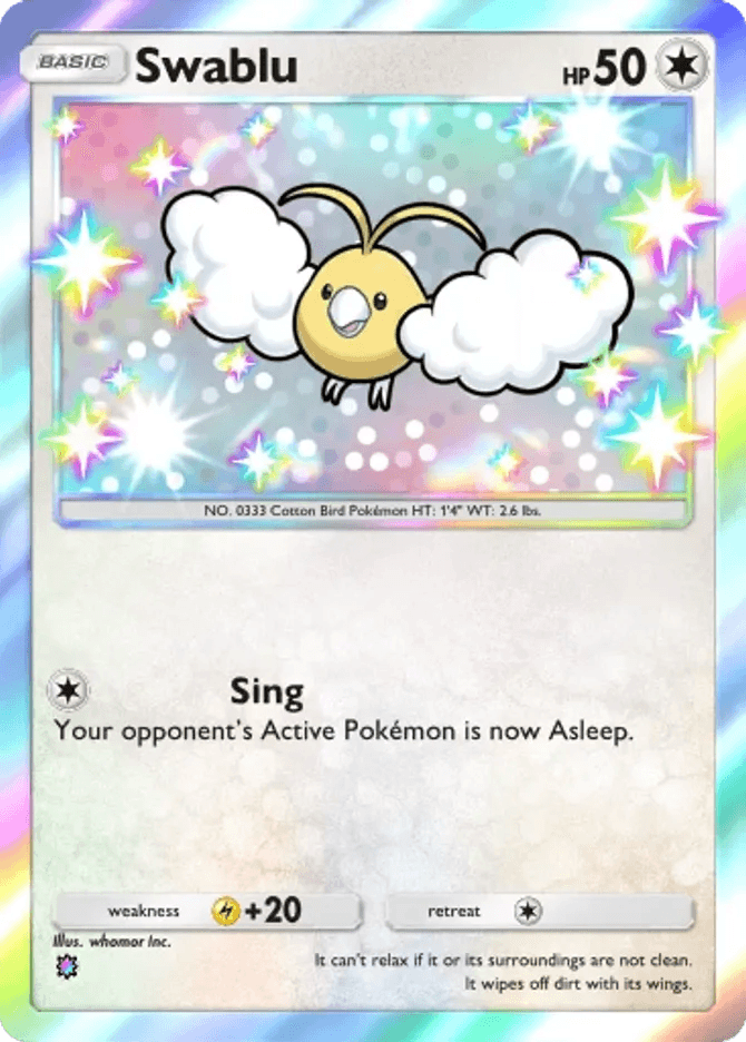 Swablu - card B3a-102 in Pokémon TCG Pocket