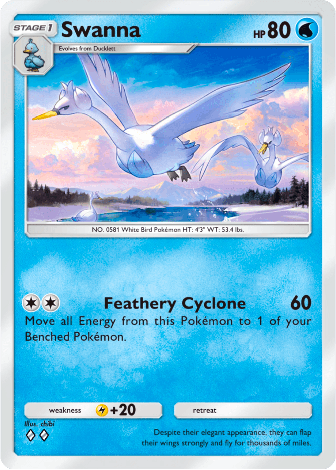 Swanna - card A4-063 in Pokémon TCG Pocket