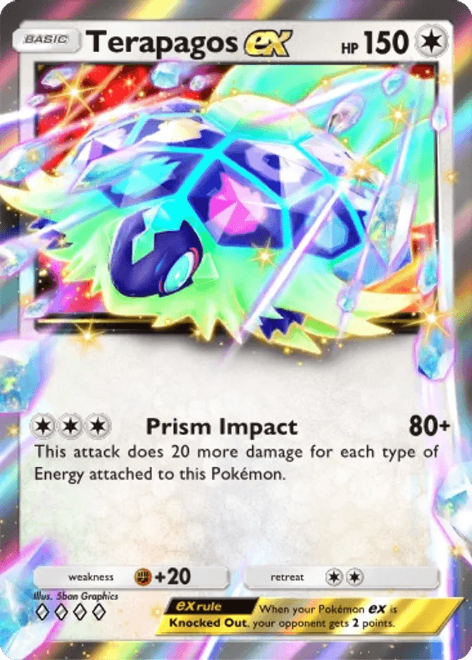 Terapagos ex - card B3a-068 in Pokémon TCG Pocket