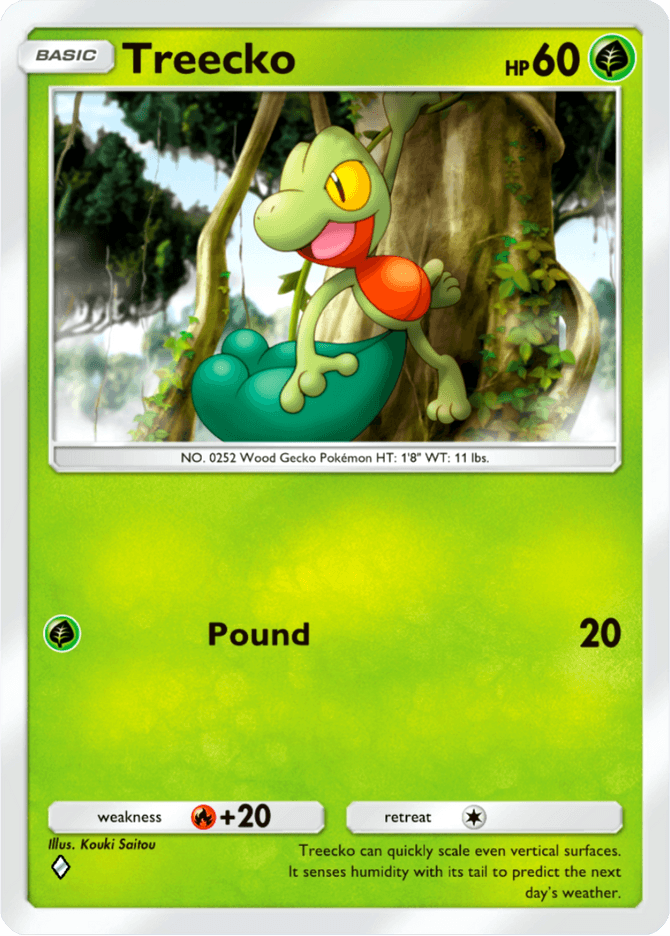 Treecko - card B3-005 in Pokémon TCG Pocket