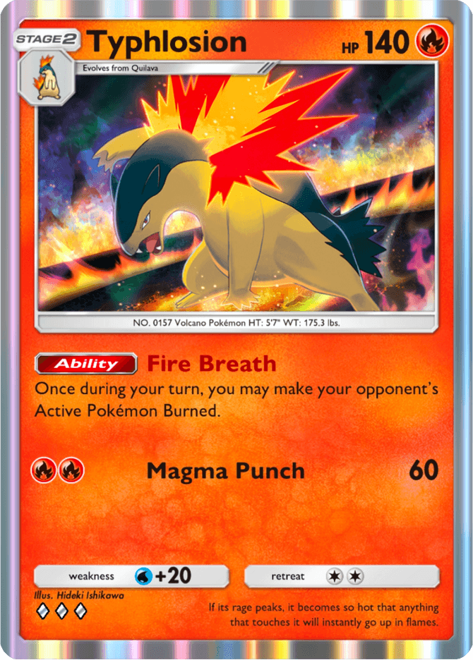 Typhlosion - card A4-029 in Pokémon TCG Pocket