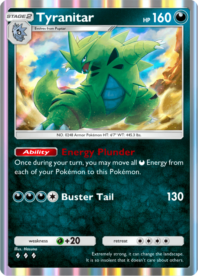 Tyranitar - card A4-119 in Pokémon TCG Pocket