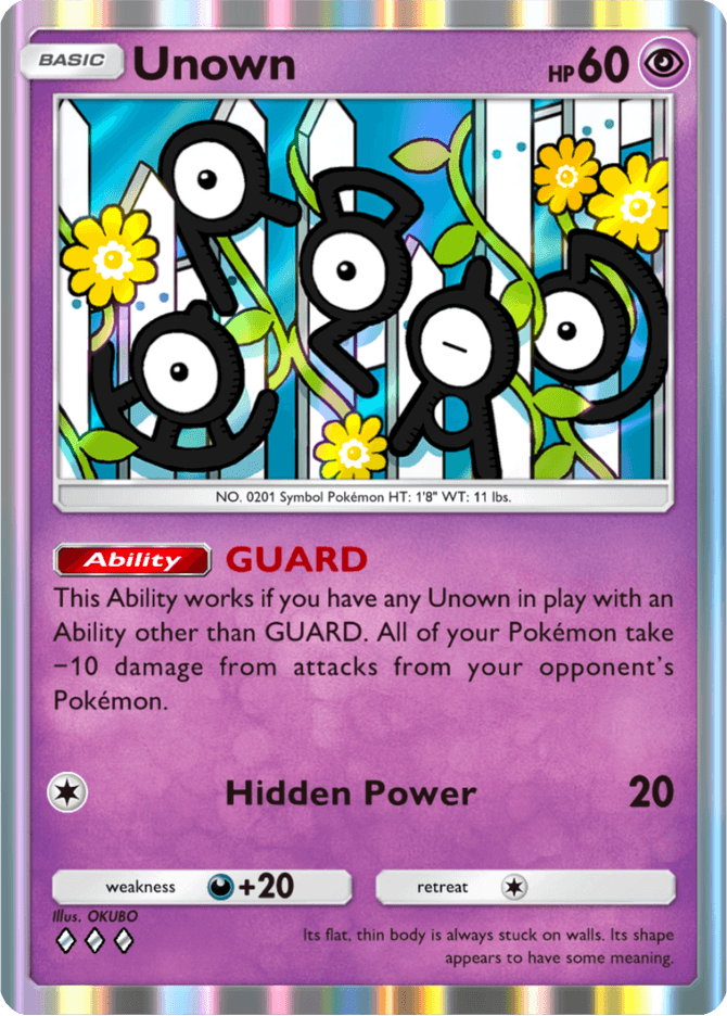Unown - card A4-084 in Pokémon TCG Pocket