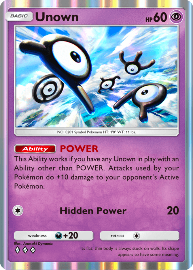 Unown - card A4-085 in Pokémon TCG Pocket