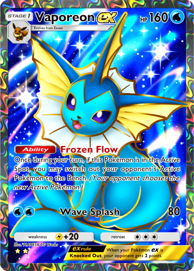 Vaporeon ex - card B3-182 in Pokémon TCG Pocket