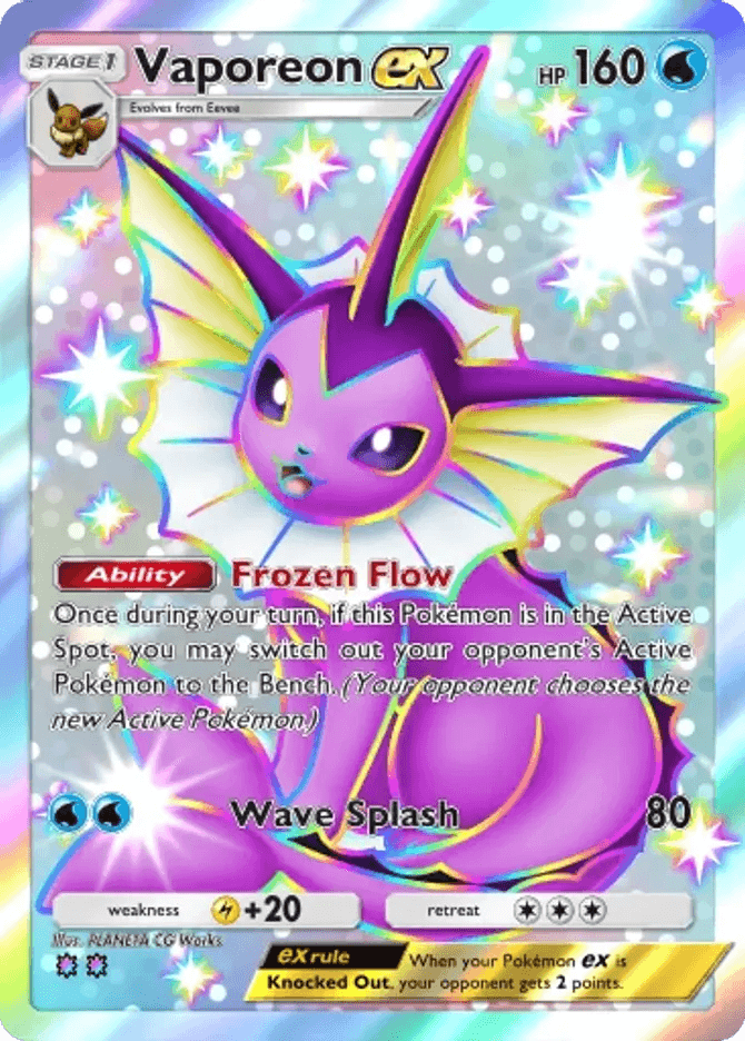 Vaporeon ex - card B3b-102 in Pokémon TCG Pocket